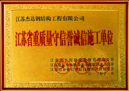 重質(zhì)量守信譽單位